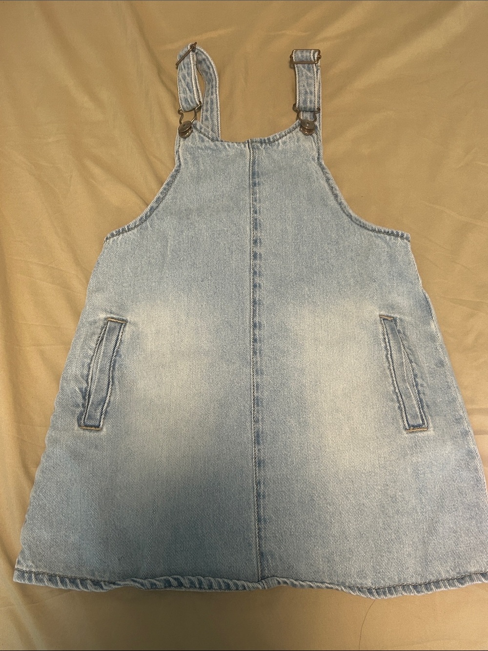 wonder nation Light Blue Denim Pinafore Dress with Adjustable Straps
